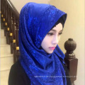 Soem-Herstellungsleoparddruck Chiffon- einfacher Hijab moslemischer Kopftuchschal